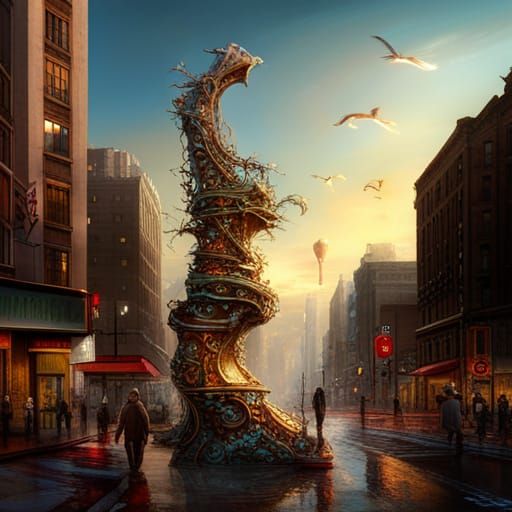 Six-String Wanderer: A Fantasy Concept Art