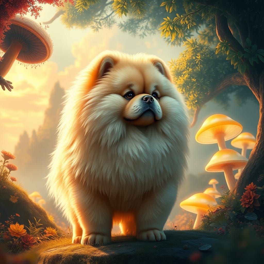 Regal Chow Chow on Mystical Island of Coshan