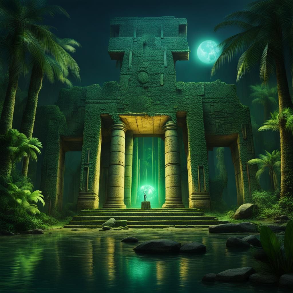 Atlantis Technology Integrated in Jungle Ruins