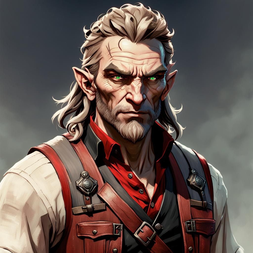 Firbolg Portrait in Detailed Digital Art Style