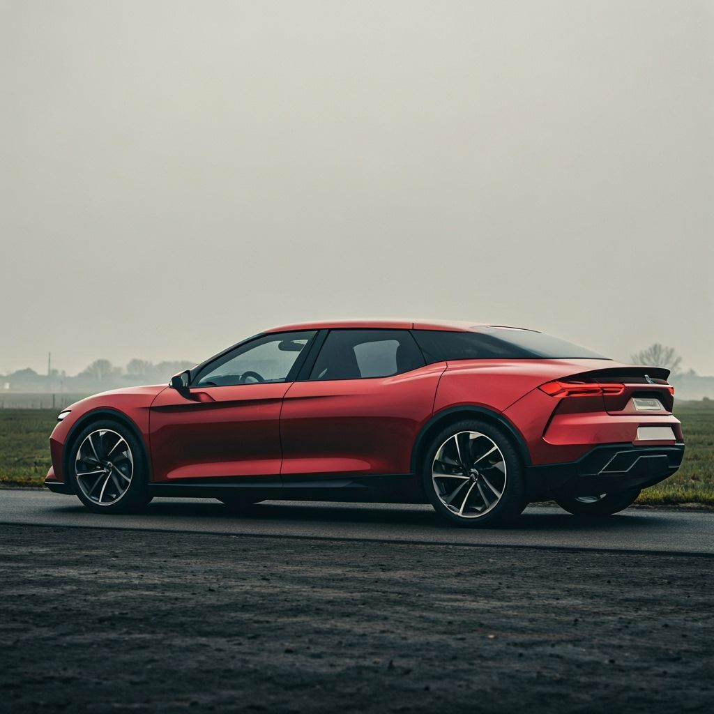 Futuristic Red Citroën XM Landaulet Concept