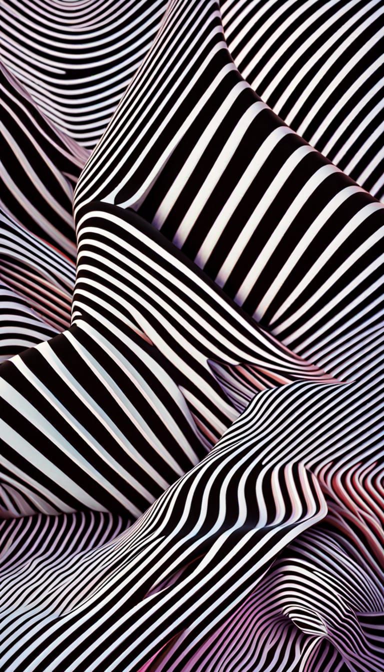 Hypnotic Optical Art with Neon Geometric Patterns