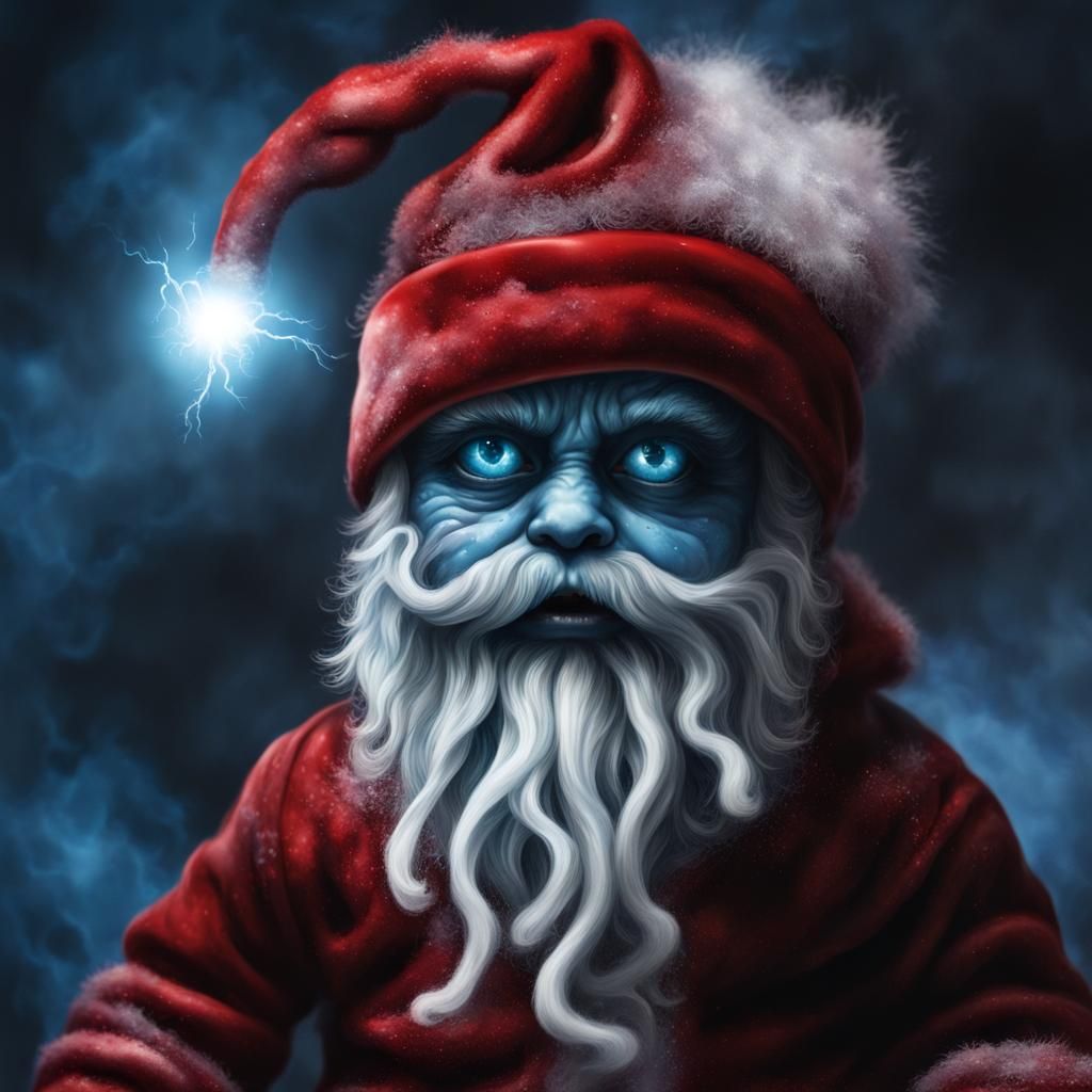 Horror Hybrid: Mutated Christmas Santa Zombie