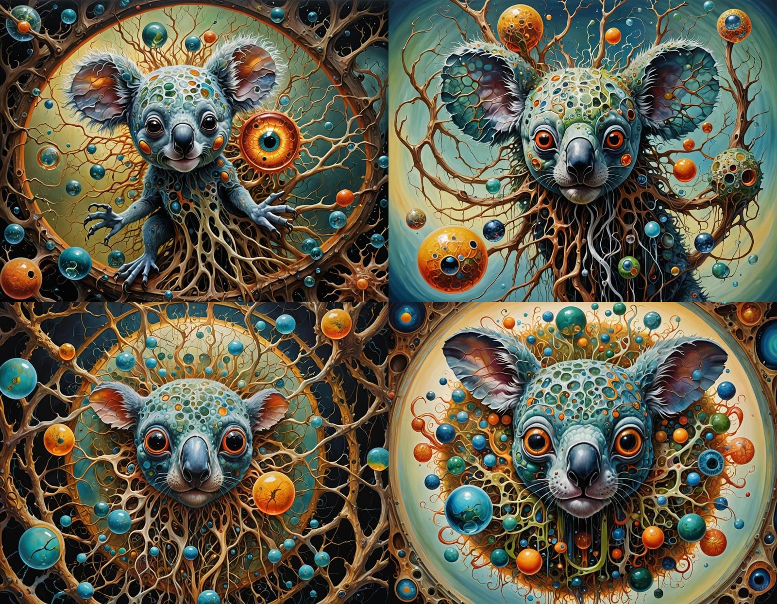 Surreal Hybrid Creature in 3D Painting