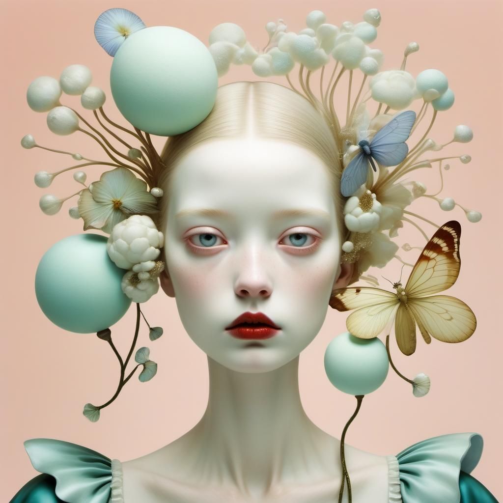 Surreal Face in Fairytale Fashion