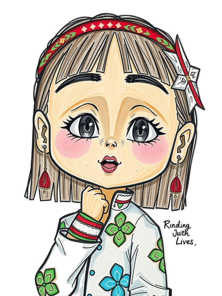 Digital 3D Portrait of a Woman in a Modern Aesthetic