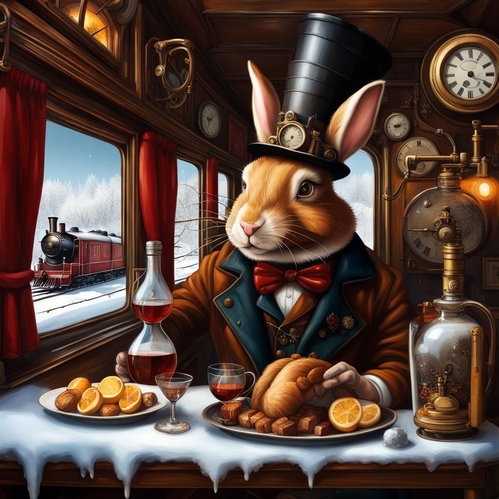 Winter Wonderland: Bunny, Alice, and Steampunk in Vermeer St...
