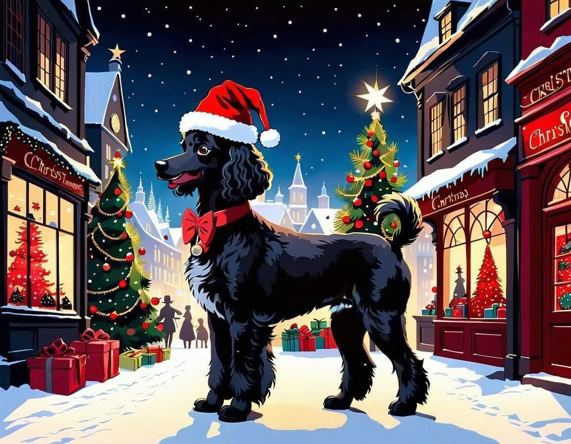 Detailed Painting of Woman with Black Hair