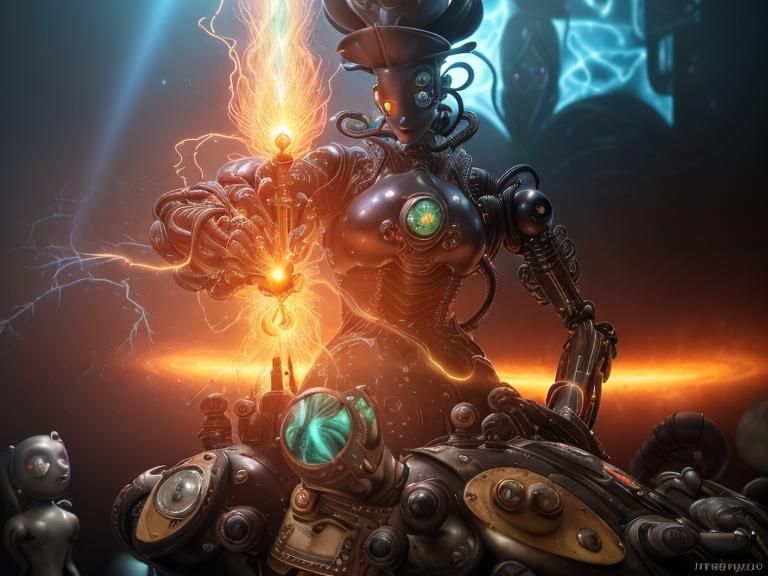 Trurl and Klapauscius: Cybercore Robots in Organopunk Style
