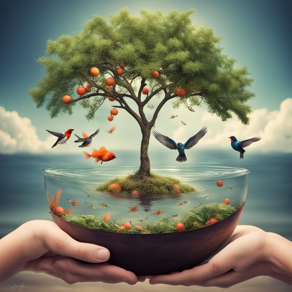 Genesis: Dominion Over Earth in Surreal Style