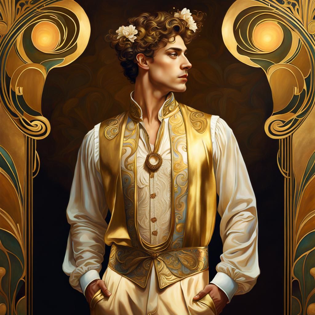 Golden Gaze: The Nobleman of Art Nouveau