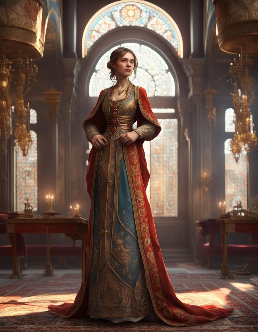 Anna Komnene in Byzantine Imperial Dress