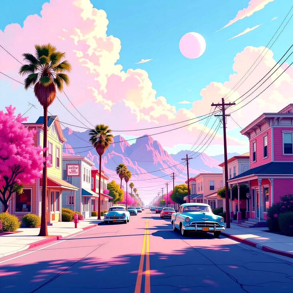 Dadaist Airbrush Art in Pastel Colors