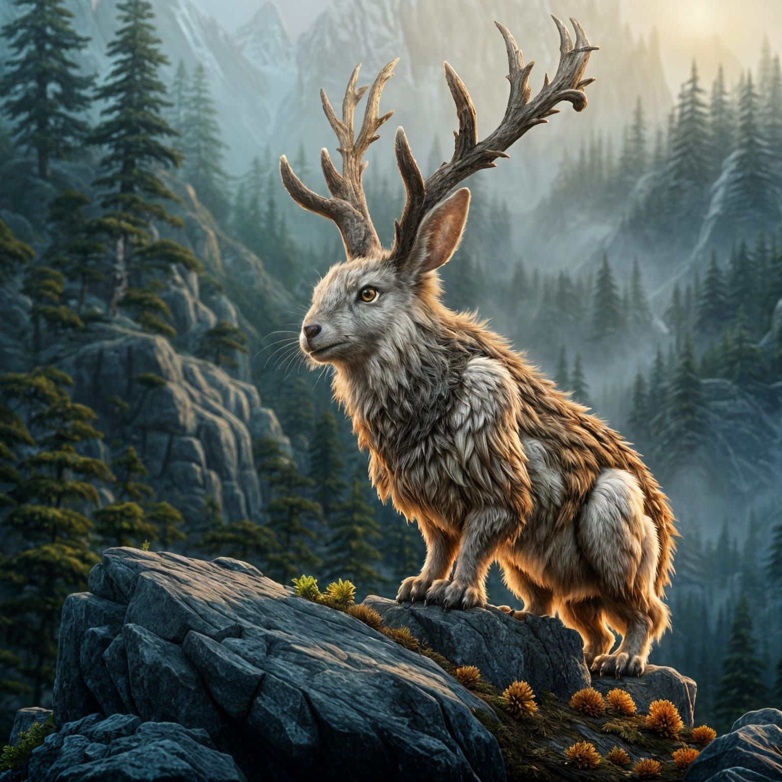 Mythical Forest Creature of Whimsy and Wonder