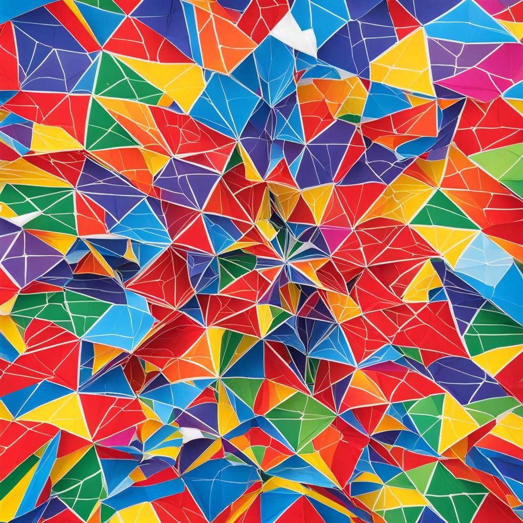 Colorful Geometric Kite Design