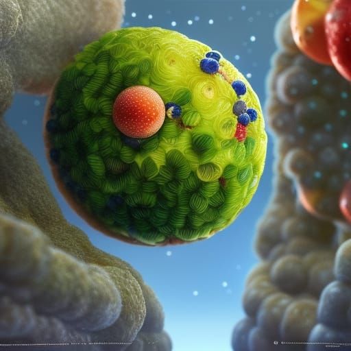 Blue Planet Fruit Tree by Artgerm