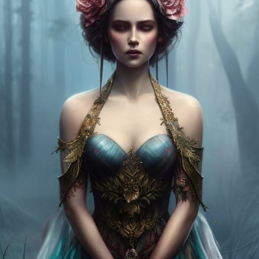 Fairy Realm Princess in Ornate Digital Art Style
