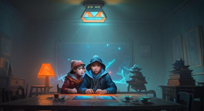 Mabel and Dipper Pines Encounter Bill Cipher