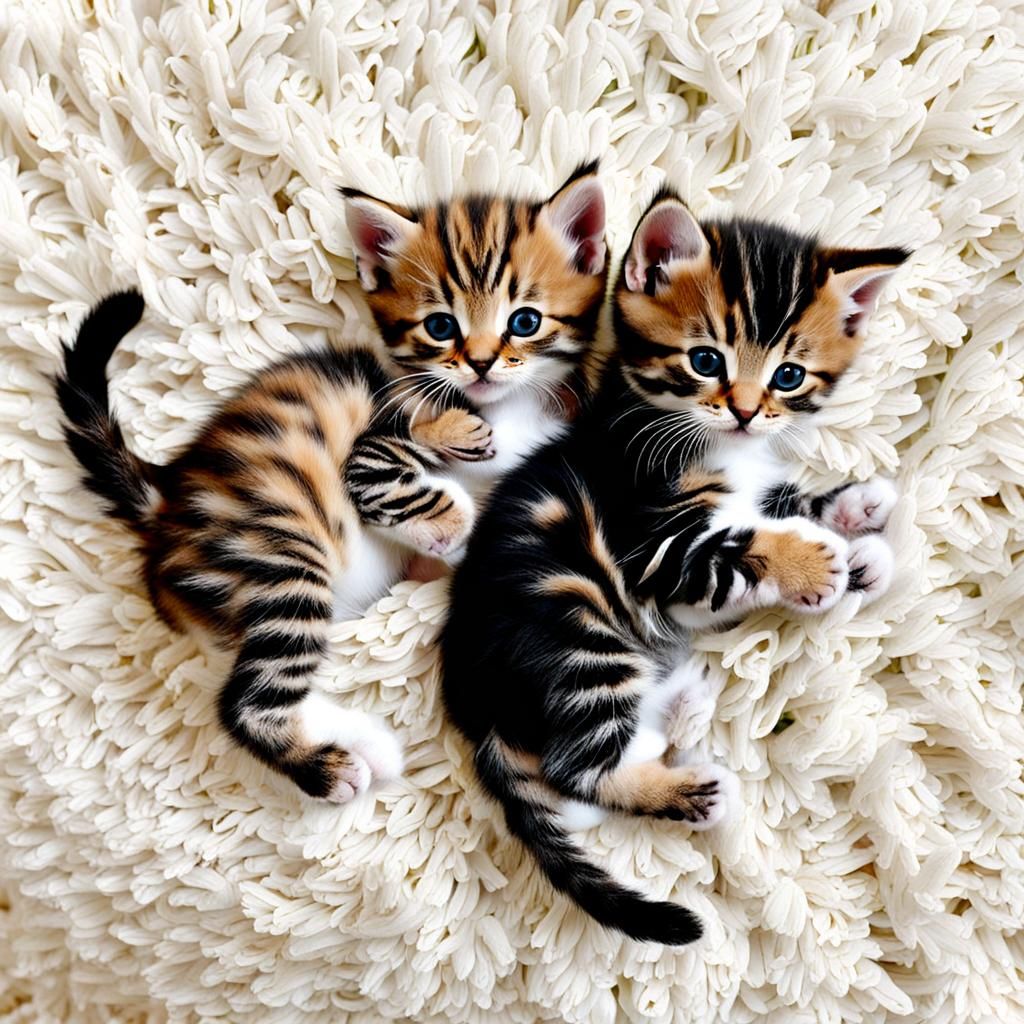 Adorable Portrait of Baby Kittens