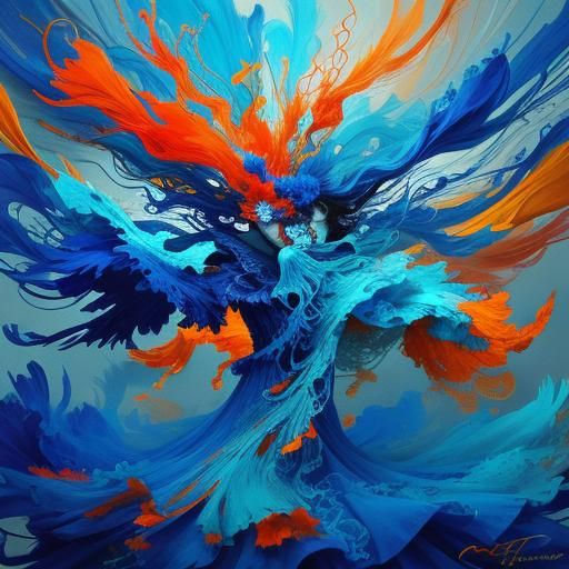 Abstract Expressionism: Ghost Dancers in Swirling Mist