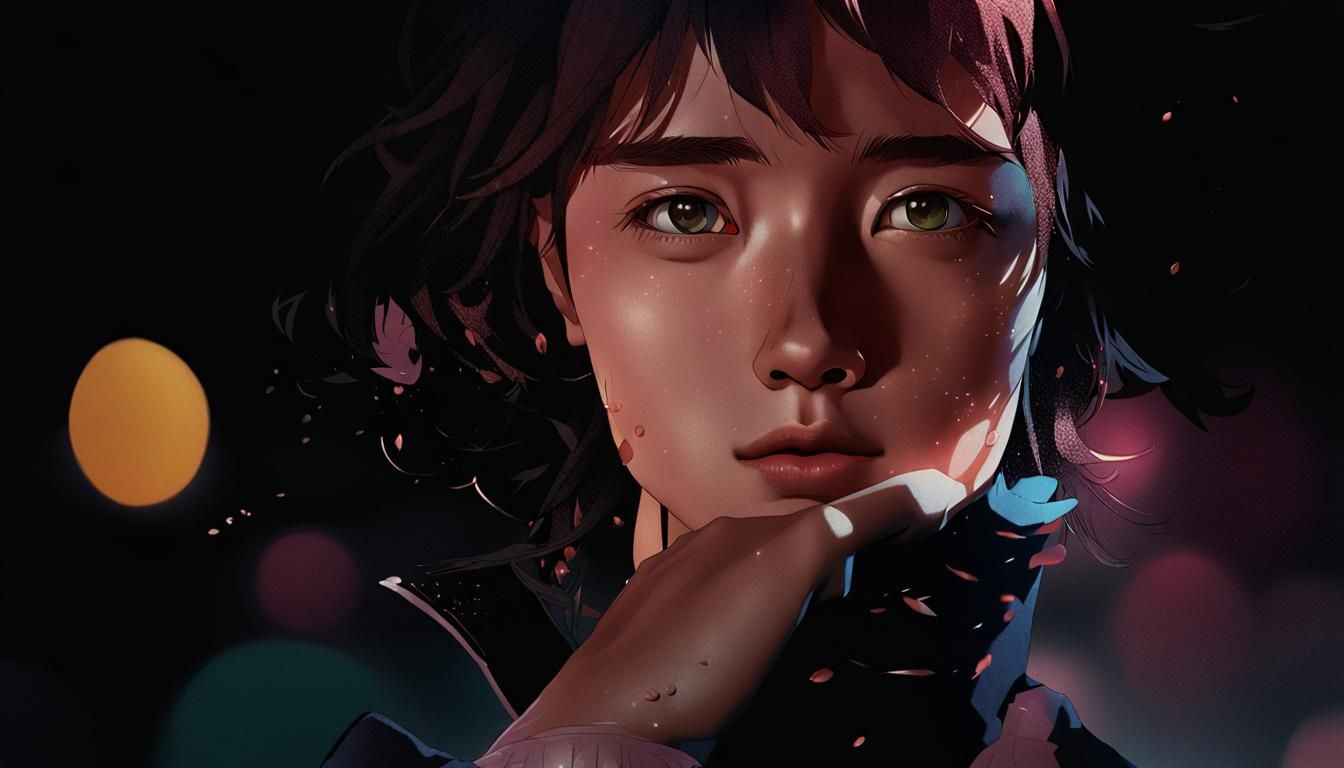 Anime Fiore Argento: Manga Illustration in Hyperrealistic St...