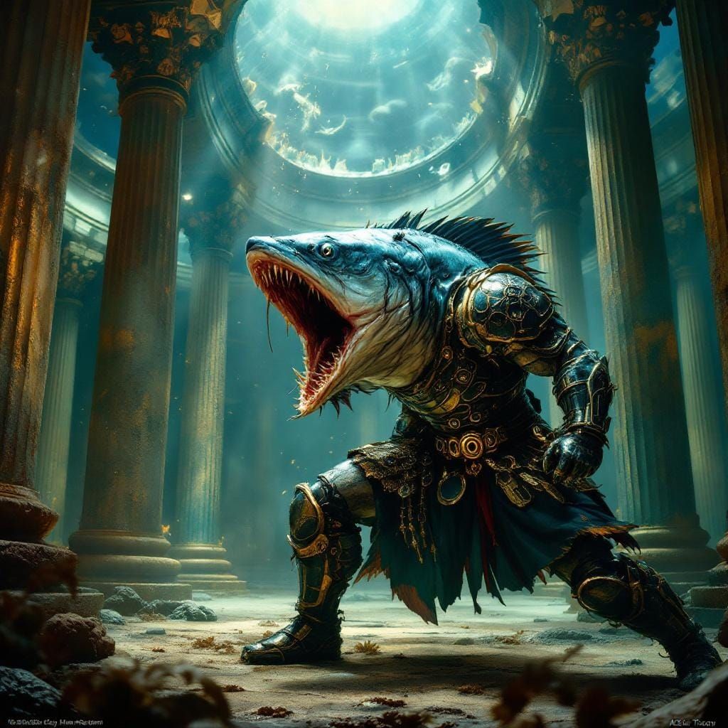 Barracuda Gladiator in Atlantis Arena: Mythological Sci-Fi