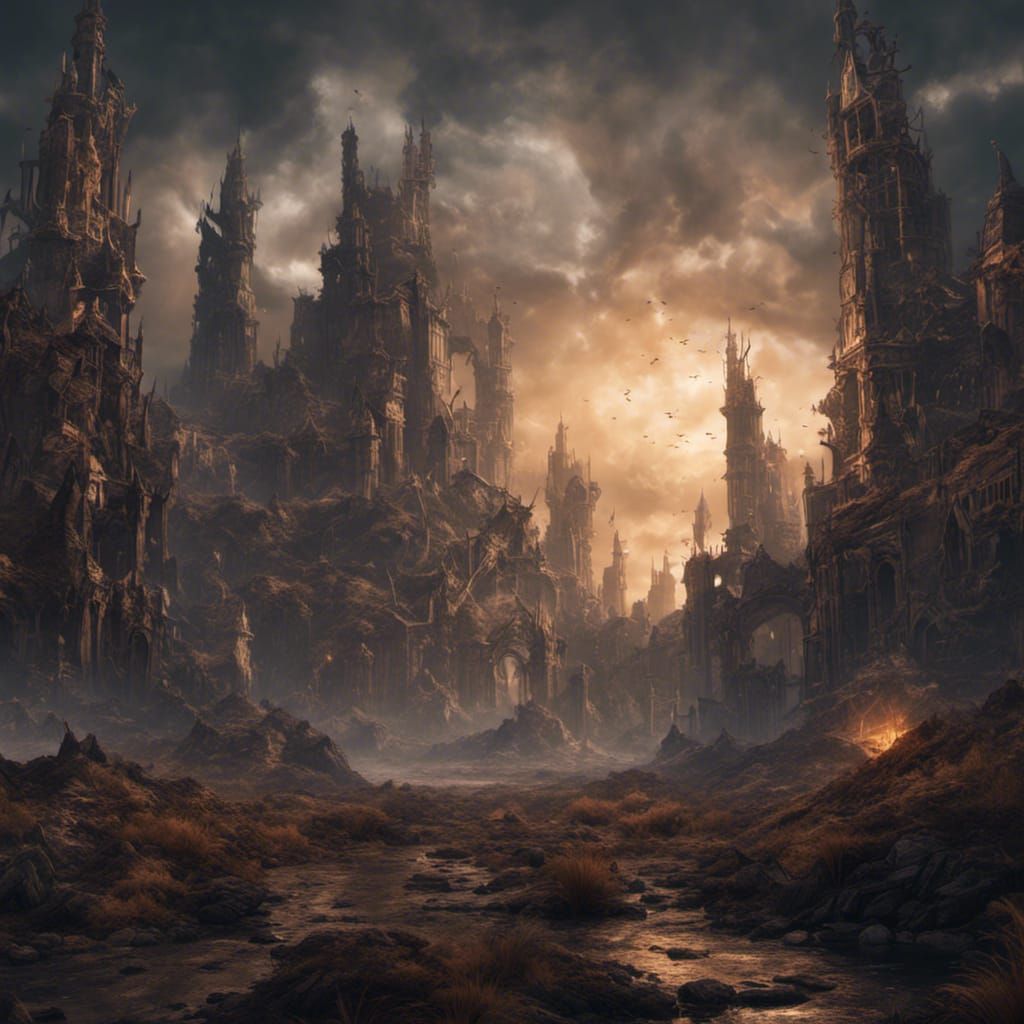 Apocalyptic Fantasy Concept Art in Deep Color