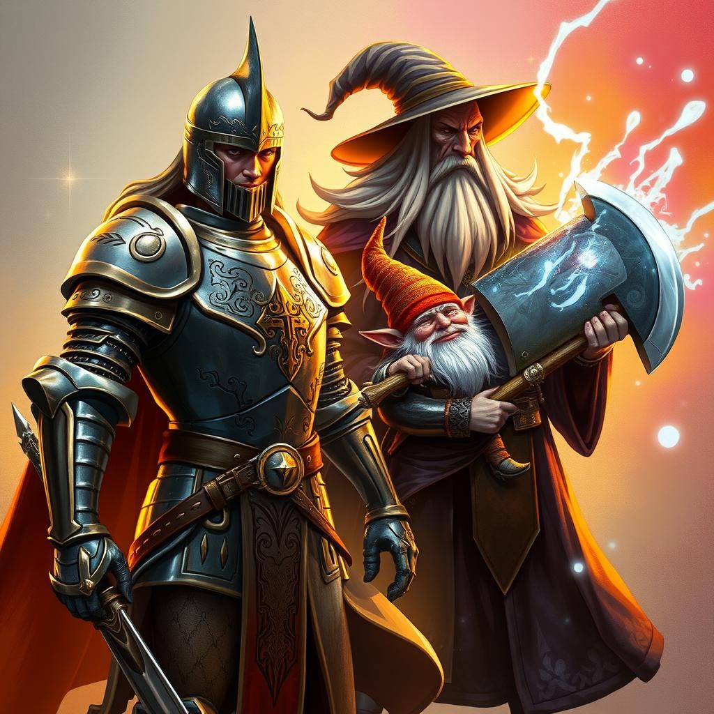 Epic Quest Begins with Heroic Knight and Powerful Mage