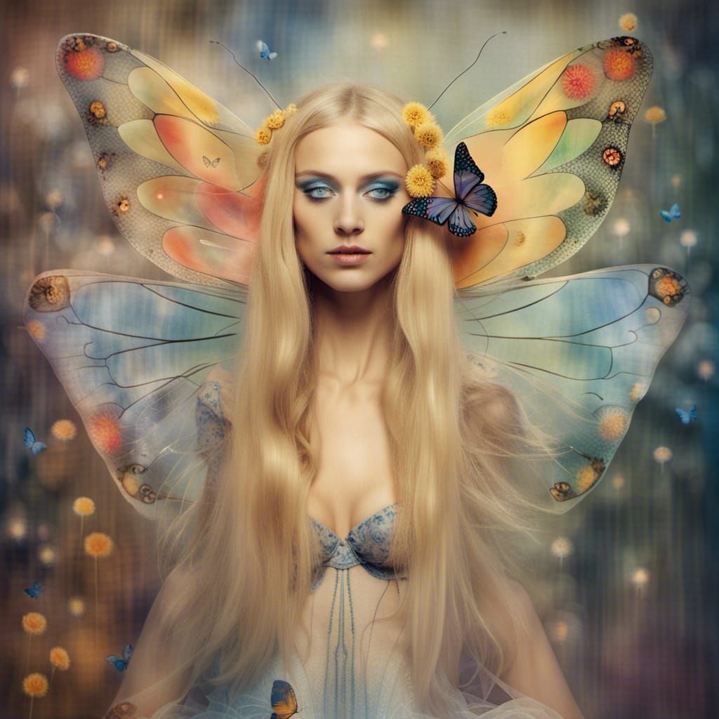 Fairy Supermodel in a Surrealist Dreamscape