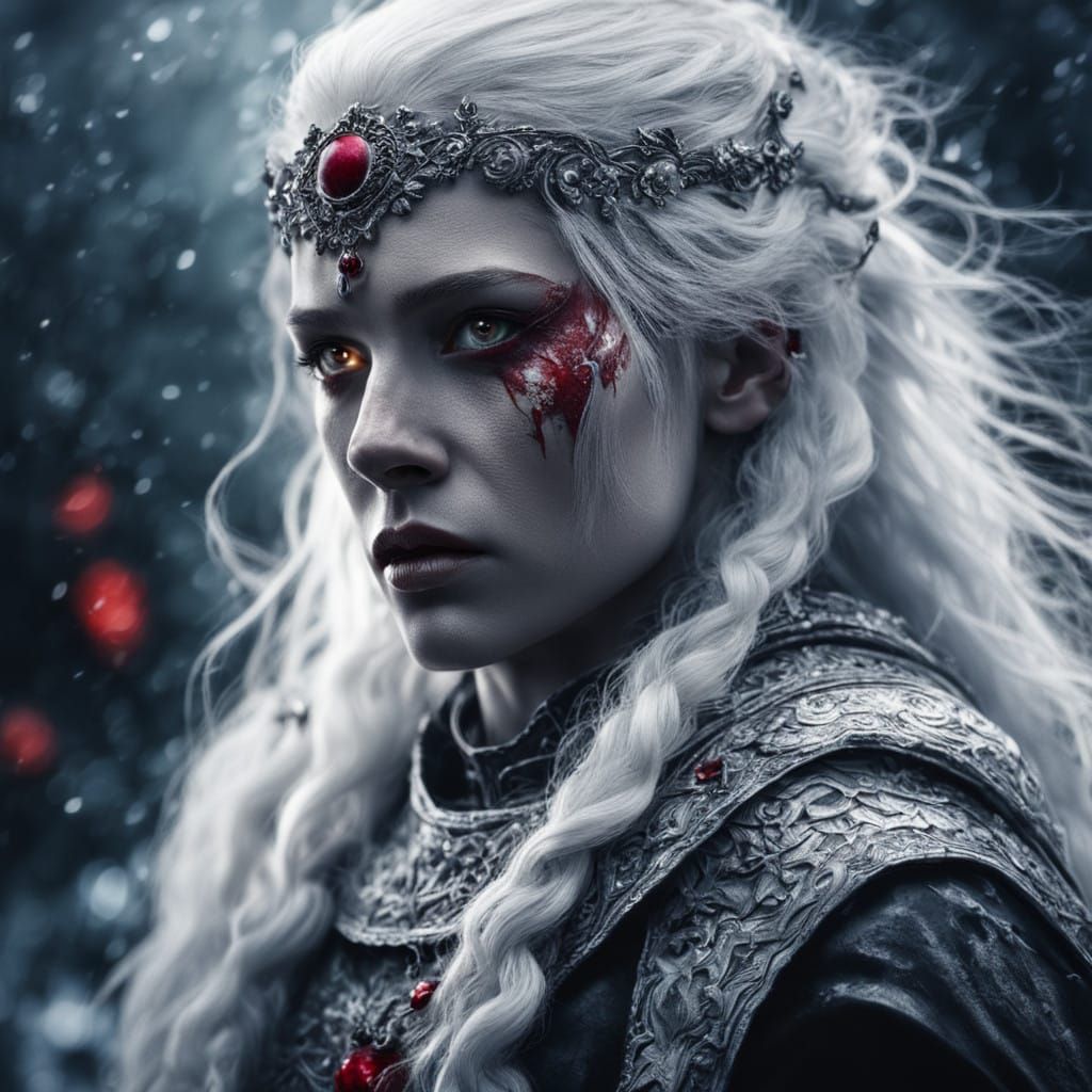 Goddess of Winter in Frosty Desolation