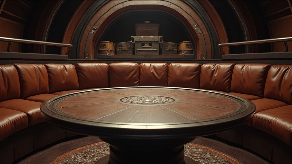 Starship Lounge with Dejarik Table in Gritty Style