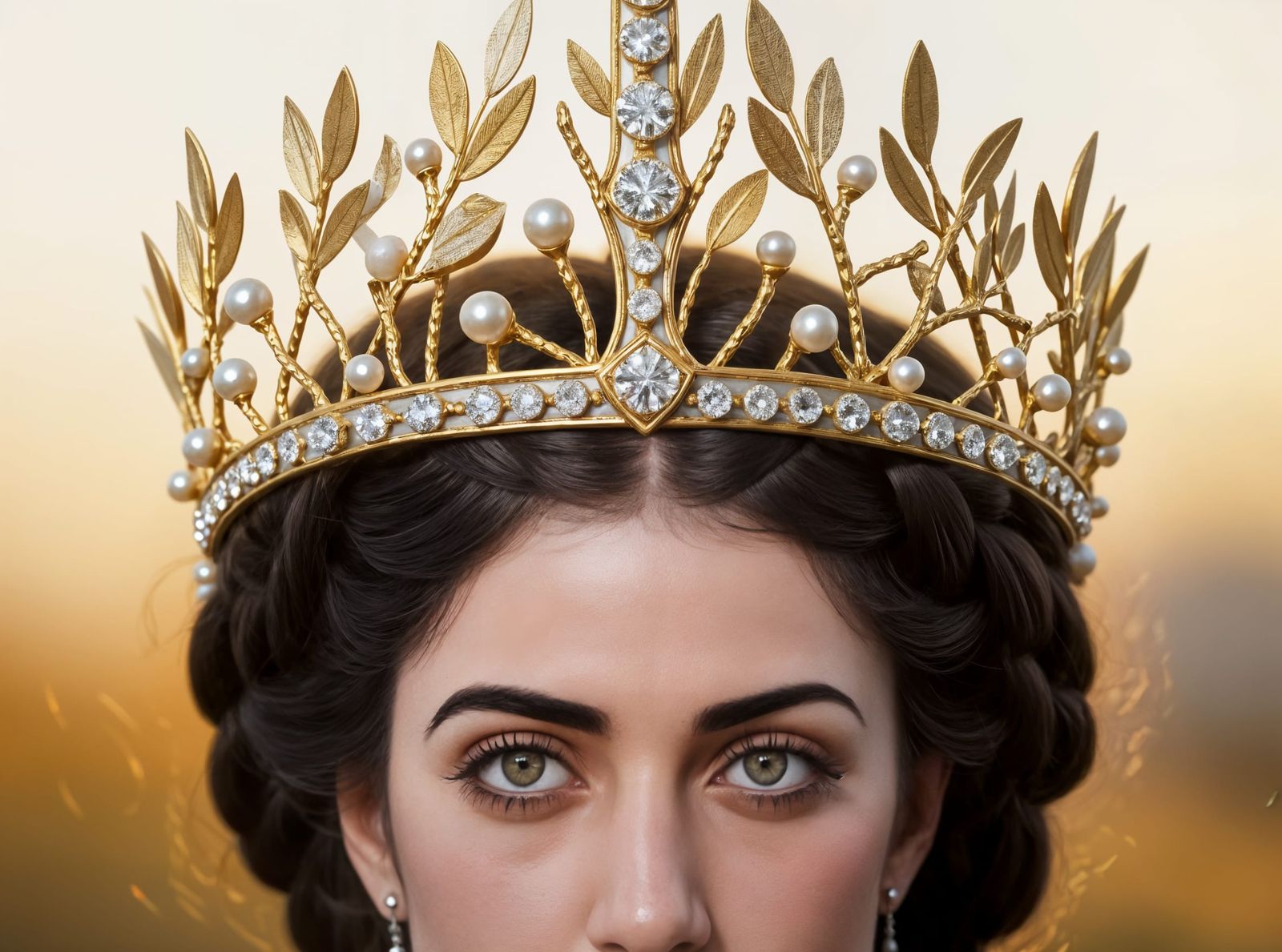 Palestinian Queen with Olive Branch Diadem