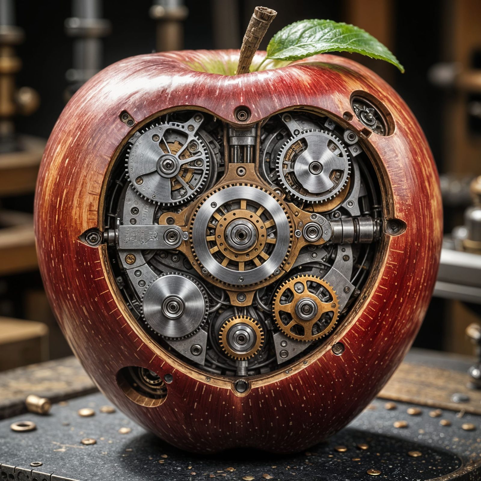 Steampunk Apple Core Mechanics