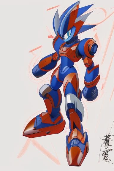 Megaman Zero Reploid Concept Art in 8k