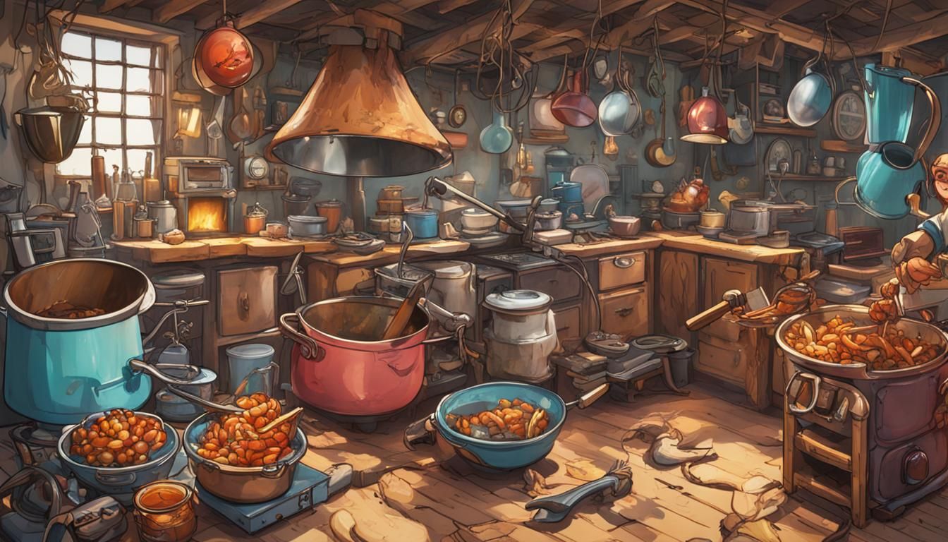 Animated Kitchenware Battle in King's Kitchen