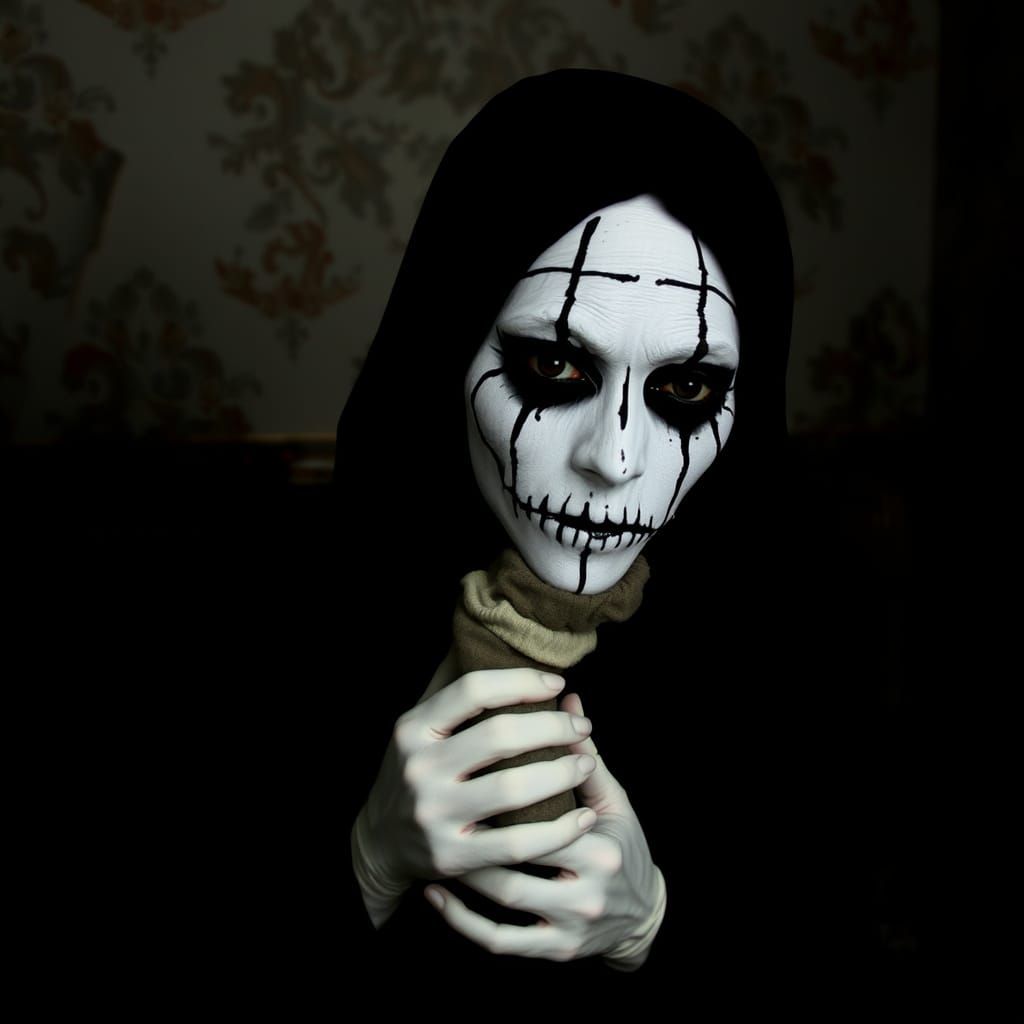 Darkroom Portrait of a Mysterious Seamstress