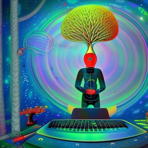 Surreal Poems: Musical Trees in a Starship