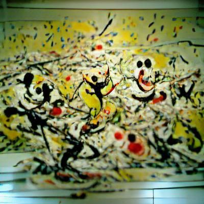 Abstract Expressionist Joy Inspired by Harvest