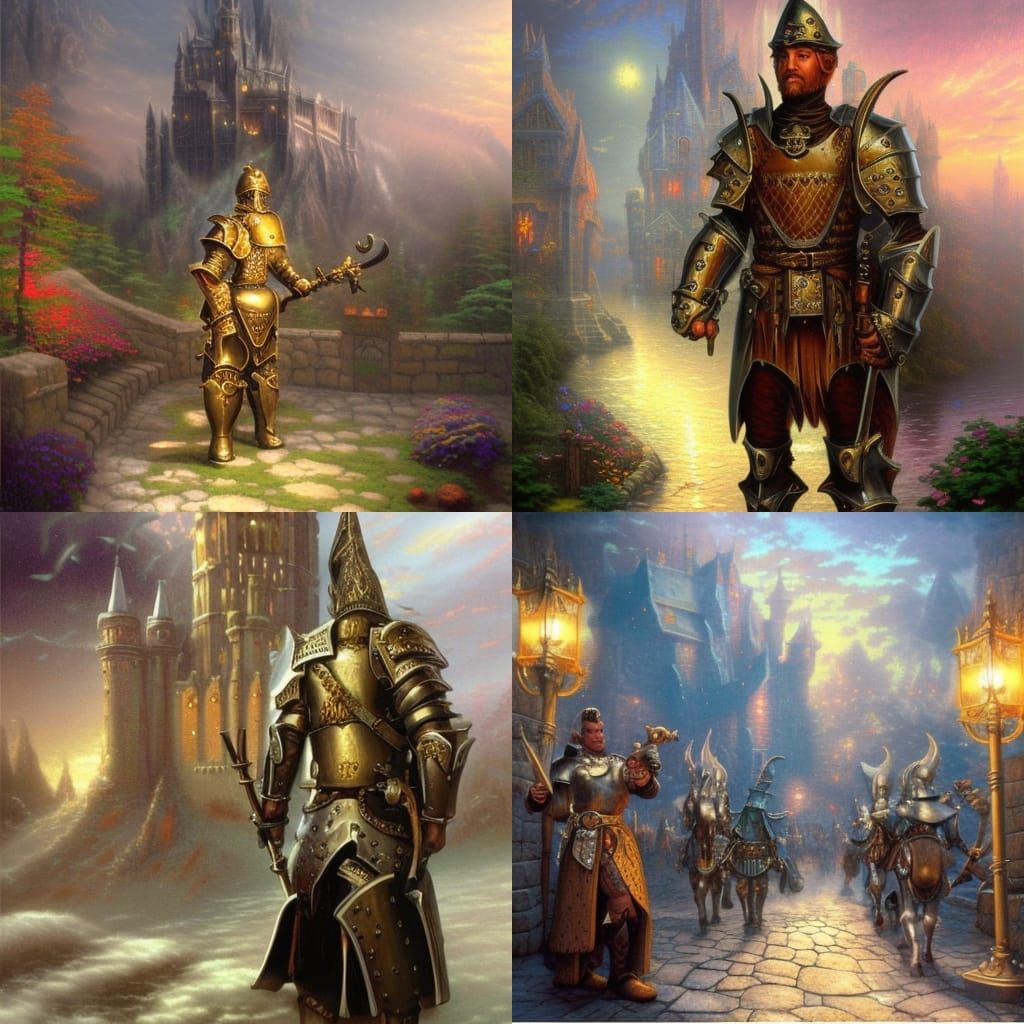 Fantasy City Guard in Leather Armor