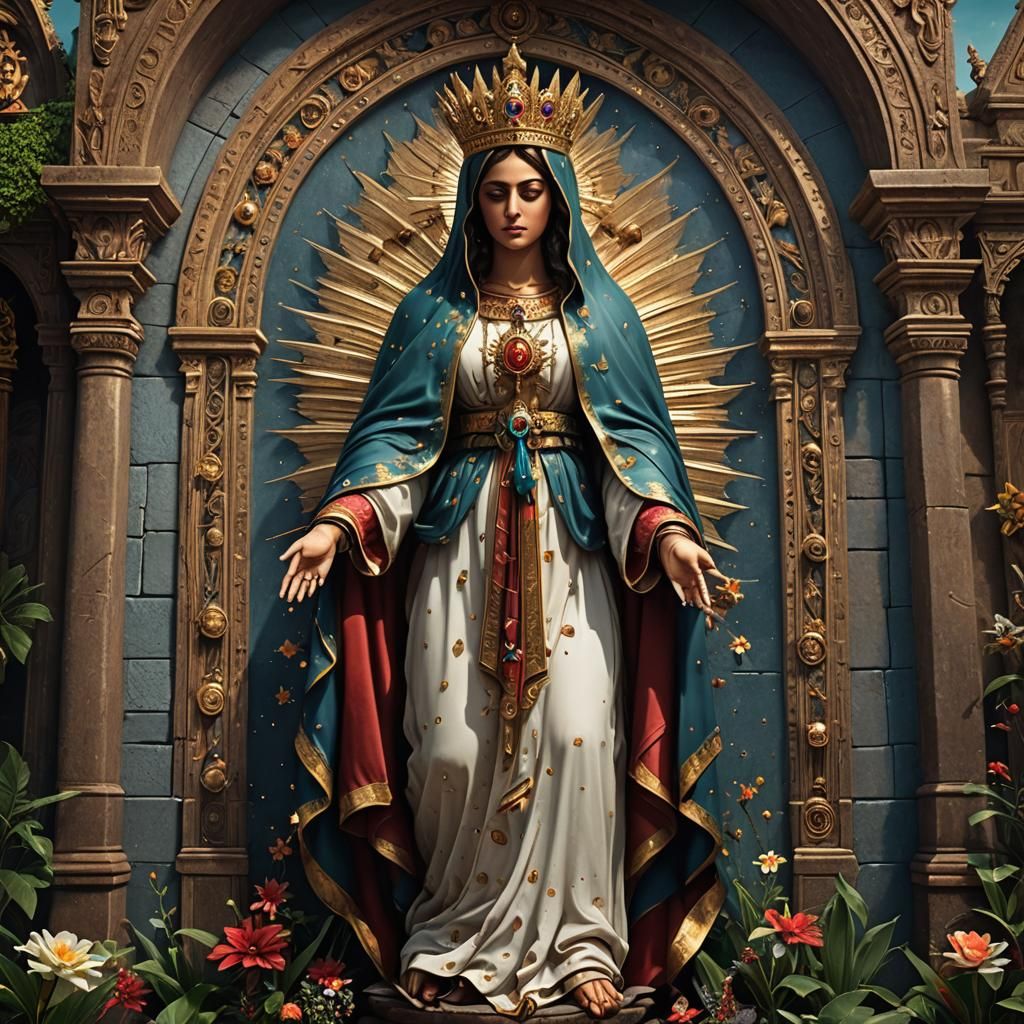 Our Lady of Guadalupe: Detailed Matte Painting