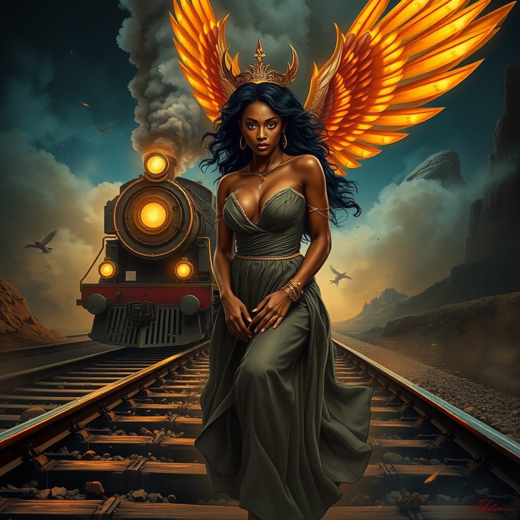 Nyx: Majestic Demigoddess Rescues Bound Beauty Amidst Swirli...