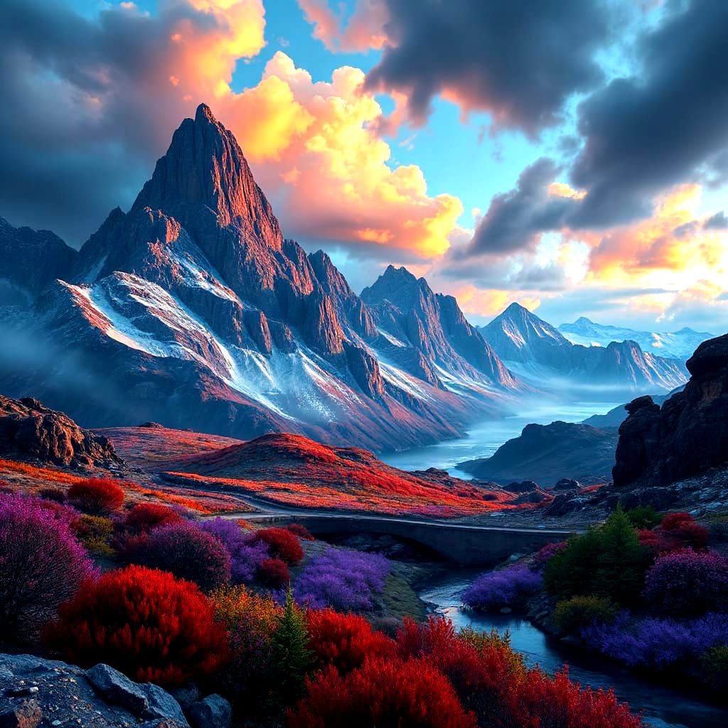 Fantasy Landscape as Detailed Matte Painting