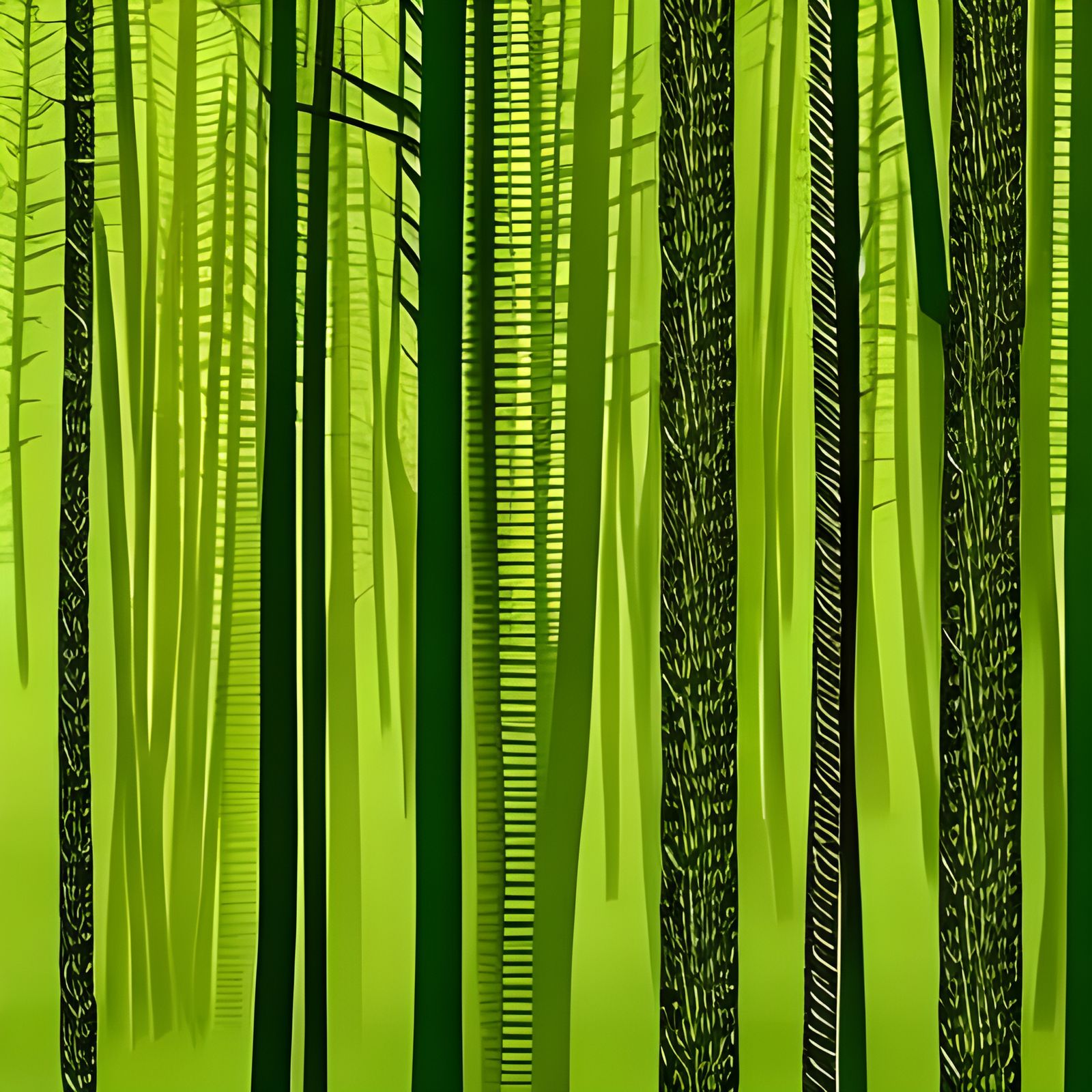 Cartoon Pine Tree Forest Background