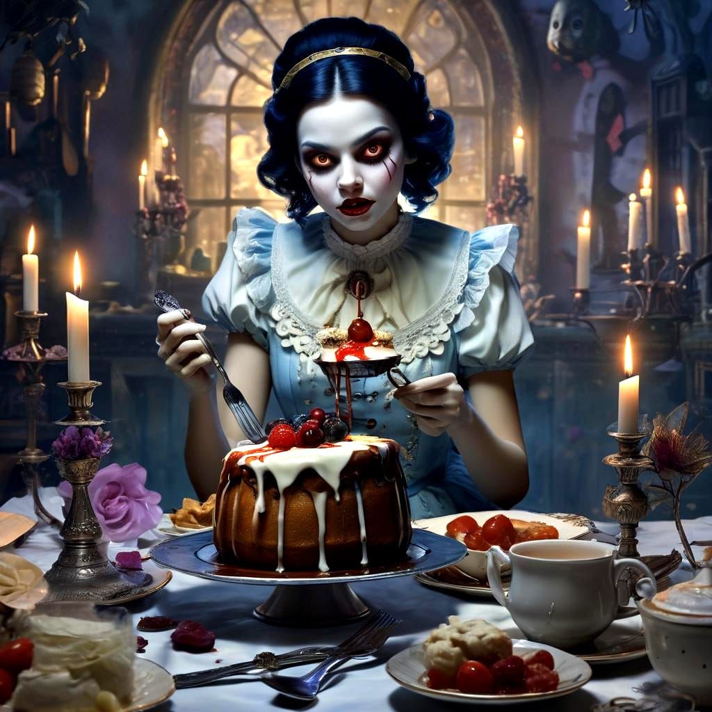 Alice in Wonderland and the Suet Pudding