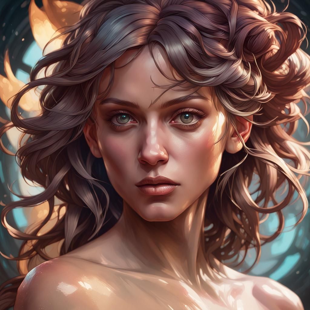 Eve Portrait in Hyperdetailed Style