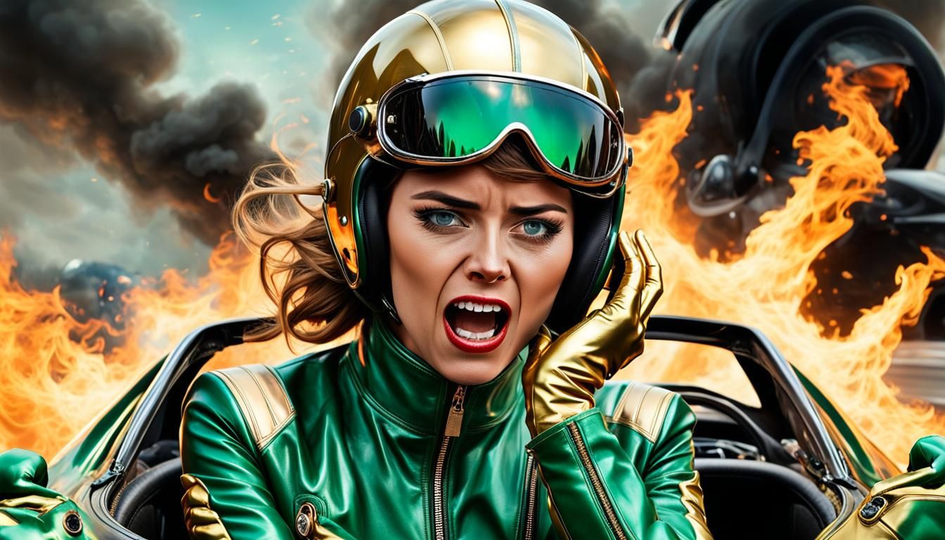 Fiery Crash: A Racer's Terror in Automotive Inferno