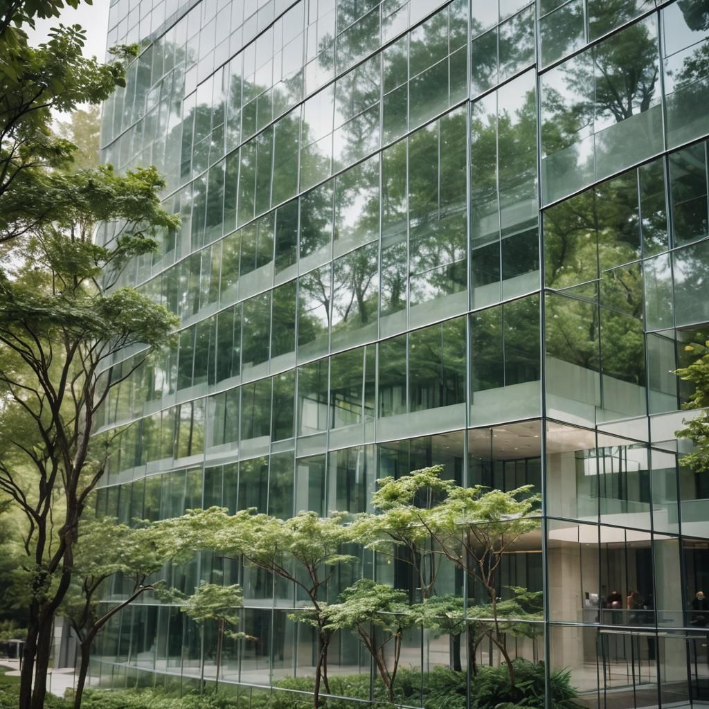 Minimalist Architecture: Transparent Glass Walls and Natural...
