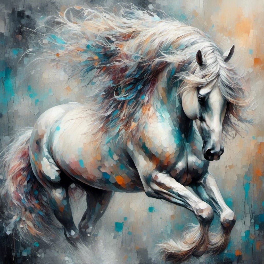 Majestic Wild Horse in Natural Habitat