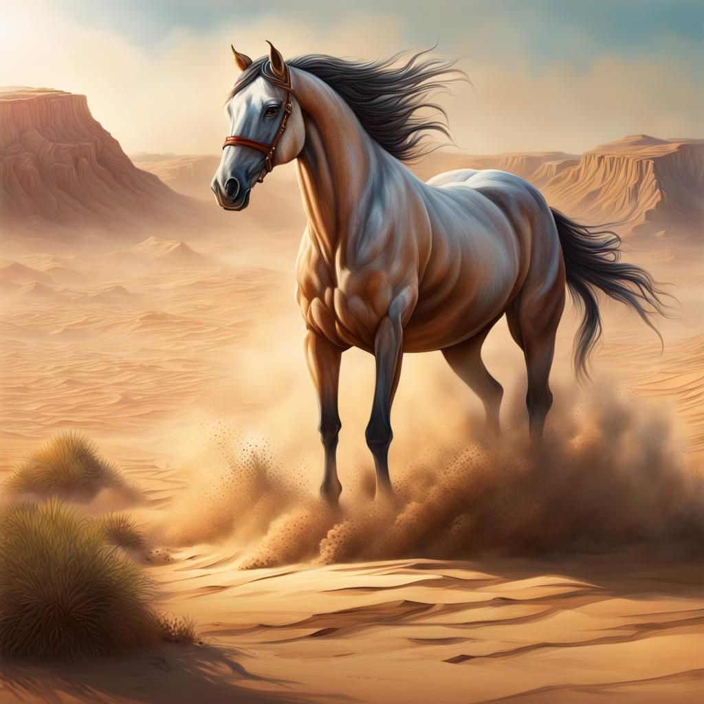 A haunting transformation in the desert sand