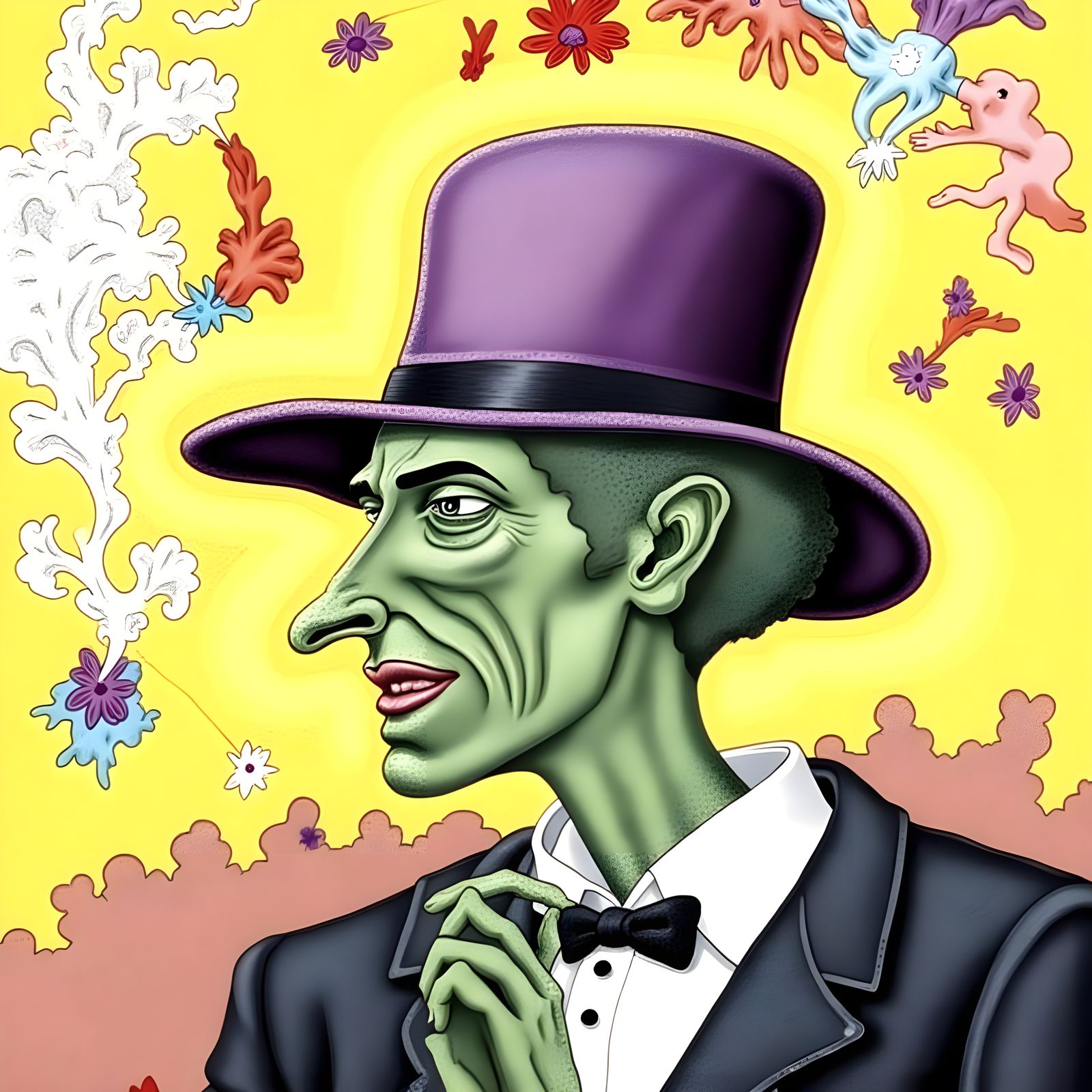 Shaggy Fish Smoking in a Bright, Lively Style